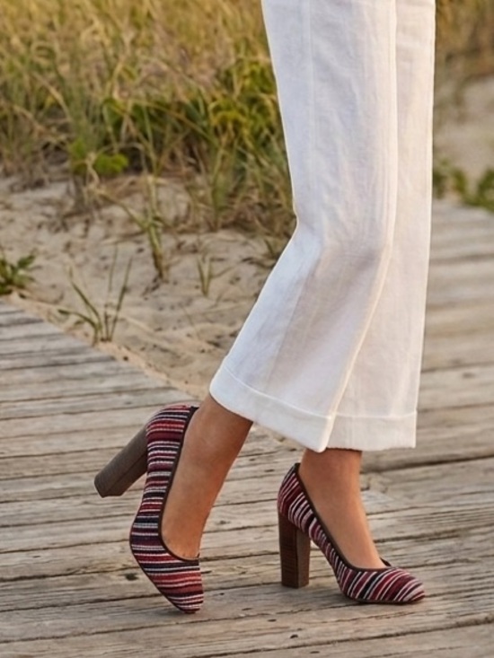 J. Crew Shoes - J. Crew Etta Bead Stitch Pumps Size 7